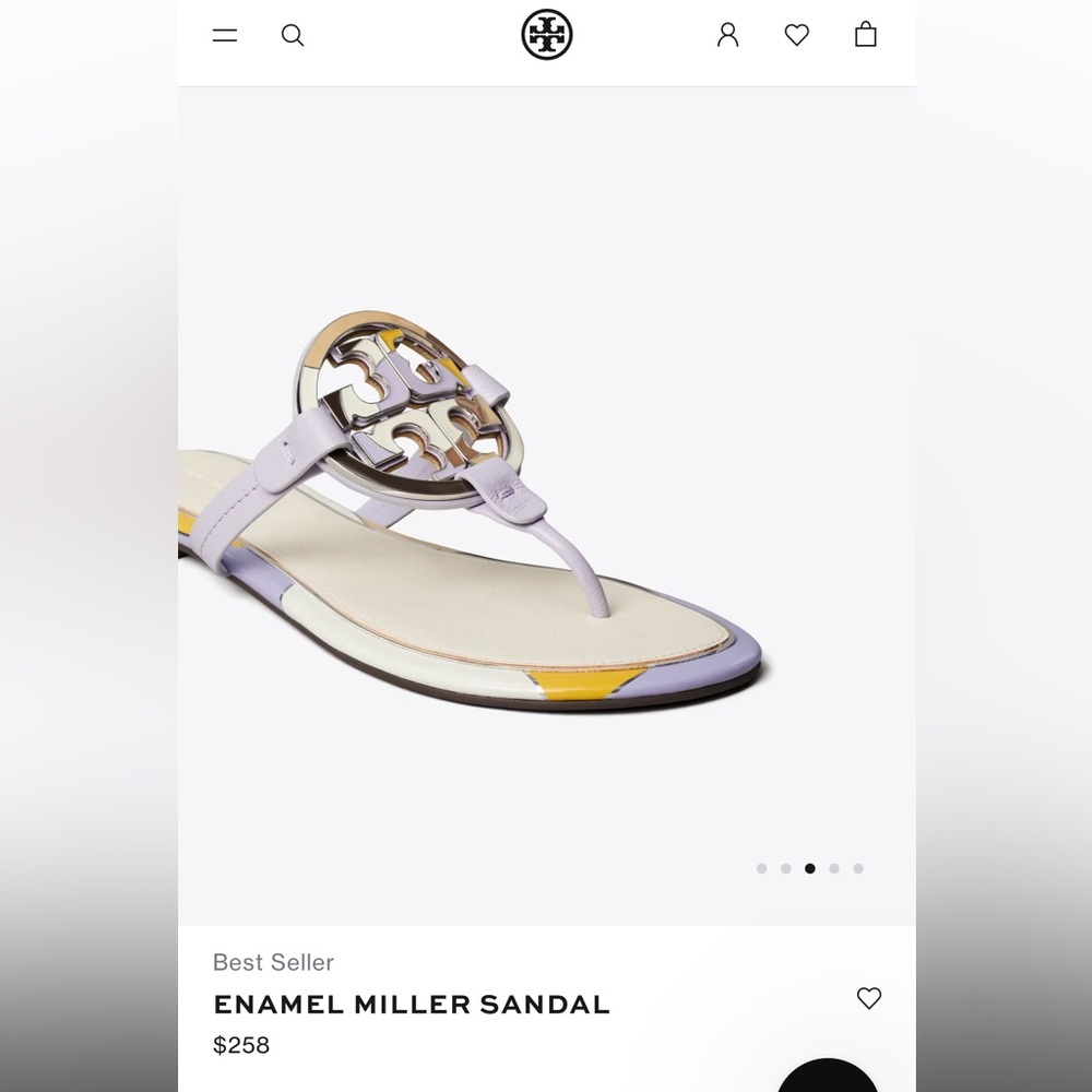 Tory Burch Brown Miller Sandals - Picture 2 of 5